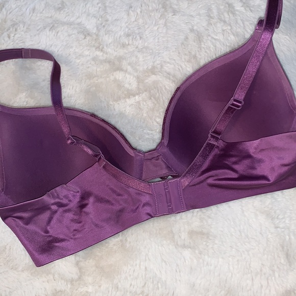 34B Soma Enhancing Shape full coverage lace trim lightly lined bra - Picture 3 of 4